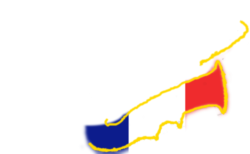 saxophone doré avec drapeau français